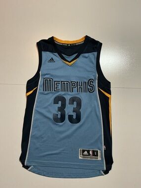 Adidas Memphis Grizzlies Marc Gasol
#33 Powder Blue Swingman Basketball Jersey